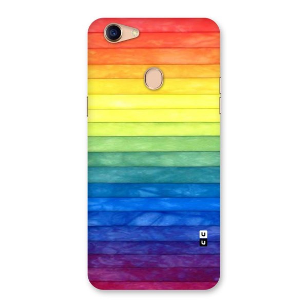 Rainbow Colors Stripes Back Case for Oppo F5 Youth